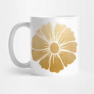 Flower Gold Mug